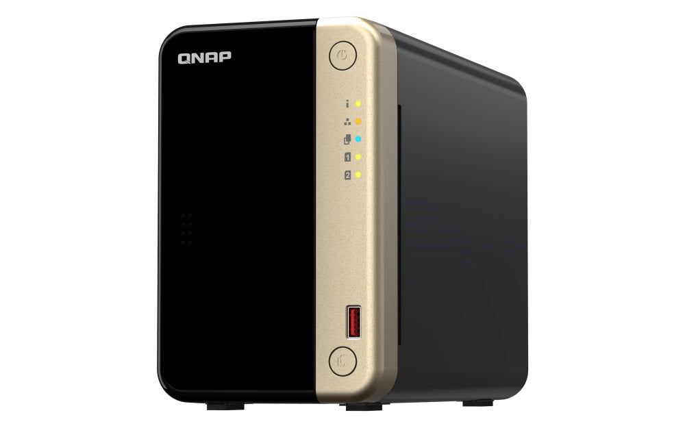 QNAP TS-264-8G 2 Bay desktop NAS 8 GB DDR4 onboard not expandable 2 x 3.5'/2.5' SATA 6Gb/s drive bays 2 x M.2 2280 PCIe Gen 3 x1 slots 2 x 2.5GbE QNAP TS-264-8G 2 Bay desktop NAS 8 GB DDR4 onboard not expandable 2 x 3.5'/2.5' SATA 6Gb/s drive bays 2 x M.2 2280 PCIe Gen 3 x1 slots 2 x 2.5GbE